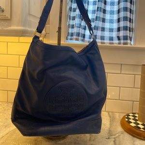 Blue Tory Burch shoulder purse